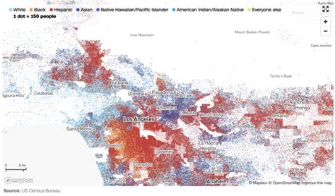 Race And Ethnicity Map Of Dots FlowingData