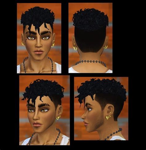 Male Curls Hair At Bebebrillit S4cc Via Sims 4 Updates Sims 4 Sims 4