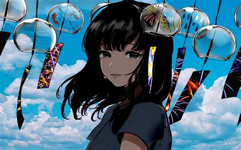 Download Wallpaper 2560x1600 Girl Tears Glance Sad Anime Widescreen
