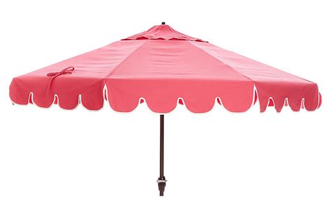 Get the best deals on pink garden & patio umbrellas. One Kings Lane Outdoor - Phoebe Scallop-Edge Patio ...