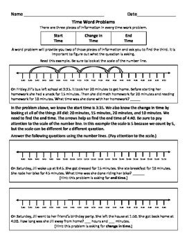 elapsed time word problems solved   number   grade math md