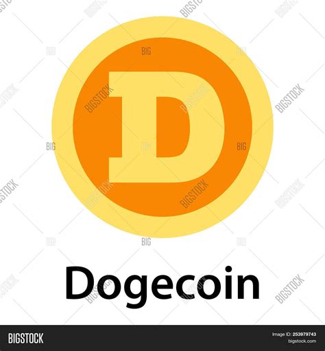 Dogecoin Icon Flat Image And Photo Free Trial Bigstock