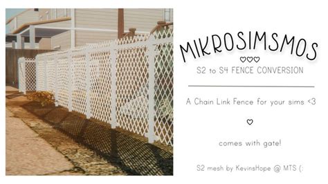 Chain Link Fence Conversion ♡ Chain Link Fence The Sims 4 Pc Sims