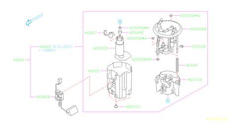 Subaru Impreza Bracket-fuel pump. Tank, engine, cooling ...
