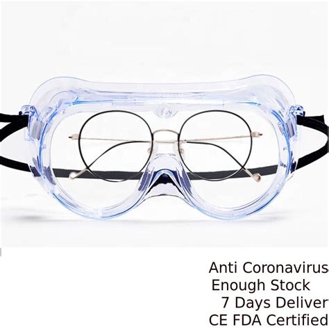Virus Preventing Medical Safety Glasses Fully Enclosed Recycled Anti Fog Impact Resistant