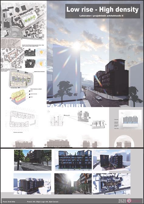 Architecture Poster Presentation Low Rise High Density Project