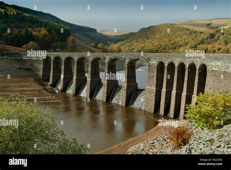 Garreg Ddu Dam Caban Coch Reservoir Elan Valley Rhayader Powys