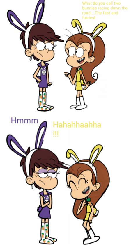 Luna loud and Luan loud dressed as bunnies by GFgirl4ever.deviantart.com on @DeviantArt