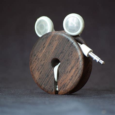 Wood Ear Bud Holder Wenge Quartersawn Etsy Earbud Holder Earbuds