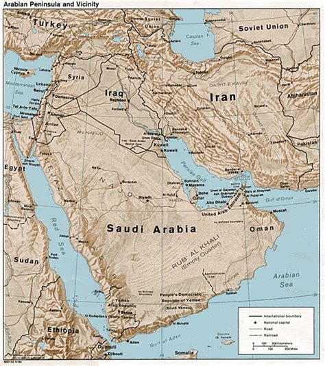 Detailed Relief Map Of Saudi Arabia Saudi Arabia Detailed Relief Map Maps Of