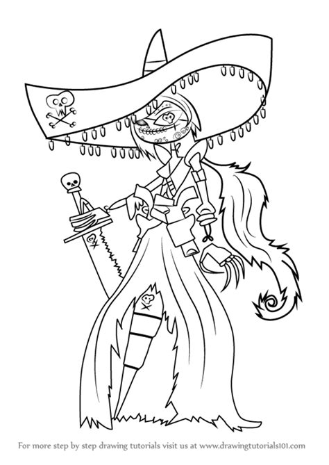 These pictures might be interested for you: Learn How to Draw Scardelita Sanchez from The Book of Life ...
