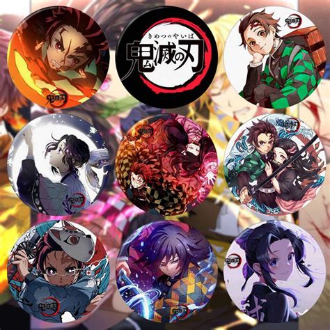 Anime Demon Slayer Badge Pin Kimetsu No Yaiba Kamado Tanjirou Cosplay