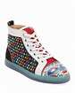 Christian Louboutin Men's Tribalouis Multicolor Spiked High-Top ...