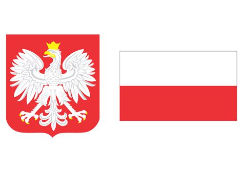 Polska Flaga I Godlo Logo Vector ~ Format Cdr Ai Eps Svg Pdf Png