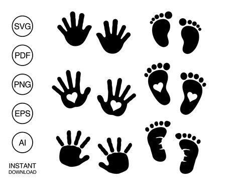 Baby Foot Print Svg Etsy Australia