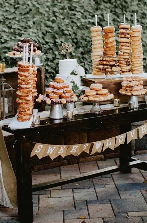 25 wedding donuts a fun alternative wedding dessert ideas in 2020 wedding donuts donut bar