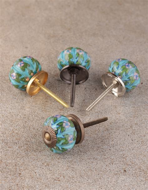 Unique Decorative Melon Turquoise Knob For Kitchen Cabinet