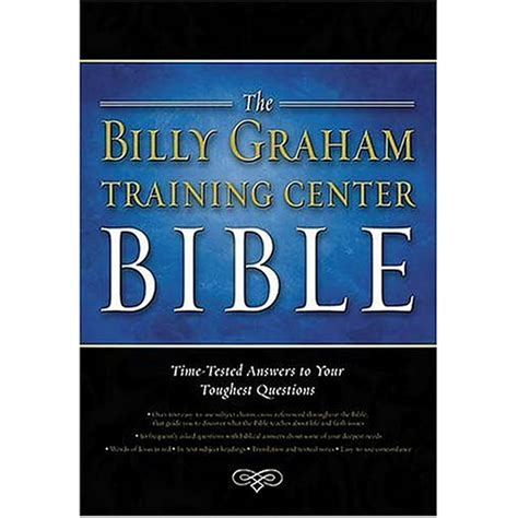 The Billy Graham Training Center Bible 3857bkspl Black Cowhide