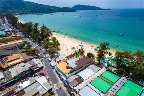 Aerial View Of Patong Beach In Phuket Thailand Editorial Stock Image