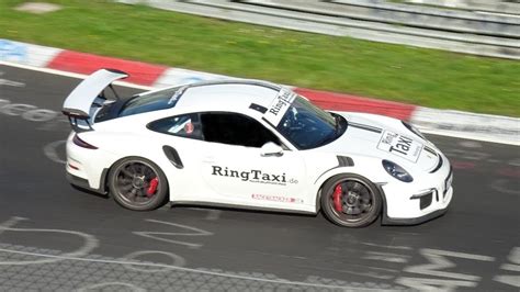 Ring Taxi Fahrt Auf Dem Nürburgring Nordschleife Porsche 911 Gt3 Rs