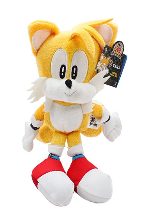 Jazwares Sonic The Hedgehog Plush 9 Classic Tails Uk Toys And Games