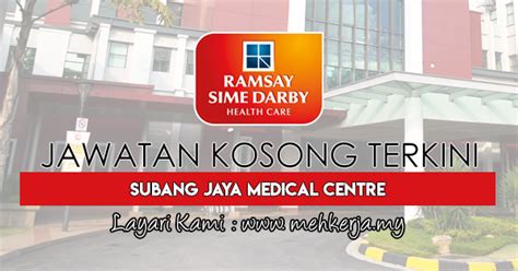 Do not miss to get interview tips/guidelines and the latest list of job vacancies in your state. Jawatan Kosong Terkini di Subang Jaya Medical Centre - 19 ...