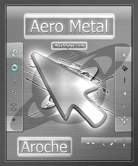 Aero Metal Cursors Skin Pack Theme For Windows 10