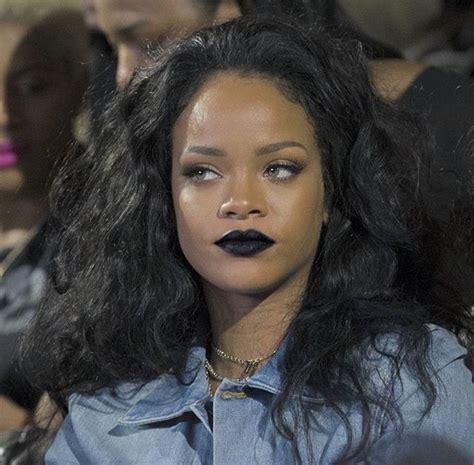 Rihanna X Black Lipstick Rihanna Lipstick Black Lipstick Makeup