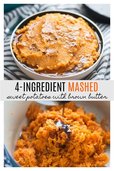 4 Ingredient Mashed Sweet Potatoes With Brown Butter Cooking For Keeps