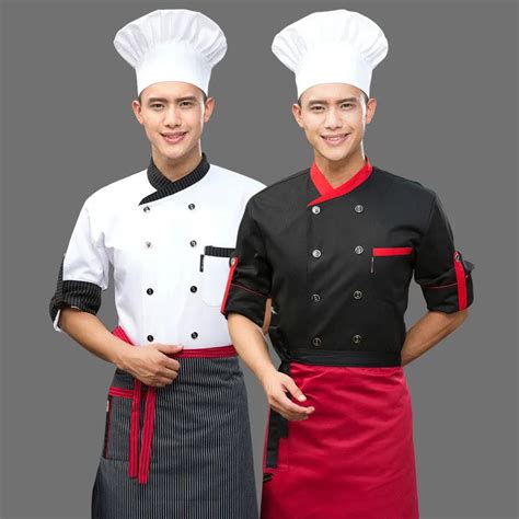 Hotel Chef Uniform Double Breasted Suit Long Sleeved Chef Jacket