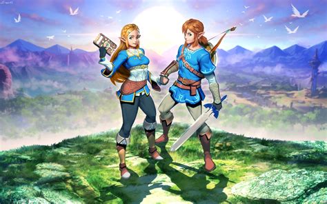 Download 1920x1080 Link And Princess Zelda The Legend Of Zelda