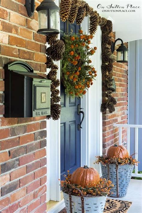 Easy Diy Fall Porch Decor Ideas On Sutton Place Fall Decorations
