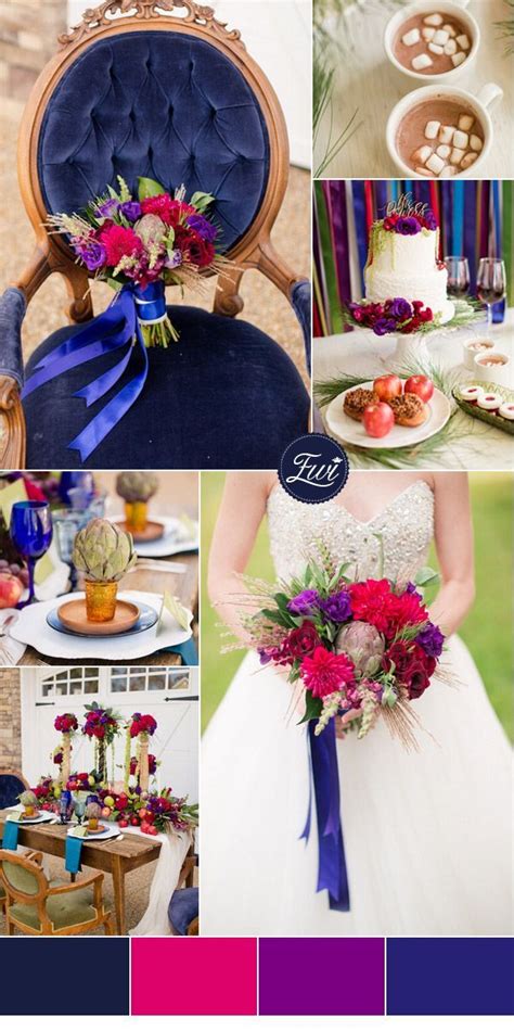 Navy And Ruby Red Inspired Jewel Toned Wedding Color Ideas Teal Wedding