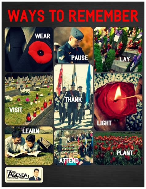 Ways To Remember Remembrance Day Remember Remembrance