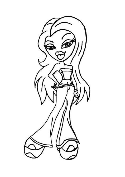 Cute Bratz Coloring Pages Pdf To Print - Coloringfolder.com