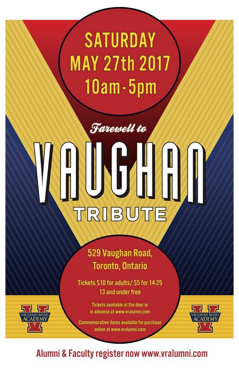 Farewell to Vaughan Road Tribute Event