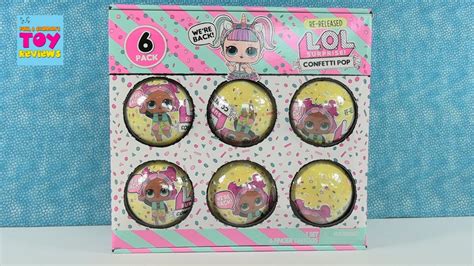 Lol Surprise Confetti Pop Re Released 6 Pack Doll Unboxing Review