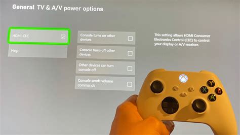Xbox Series Xs How To Enable Hdmi Cec Tutorial Tv And Display Options