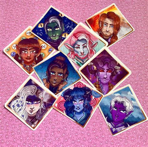 Critical Role Mighty Nein Stickers Etsy