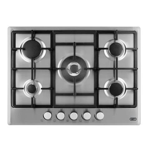 Defy 5 Burner Gas Hob Makro Online Acciaio Inossidabile Acciaio