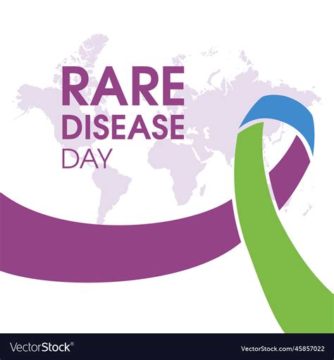 Rare Disease Day Poster Royalty Free Vector Image