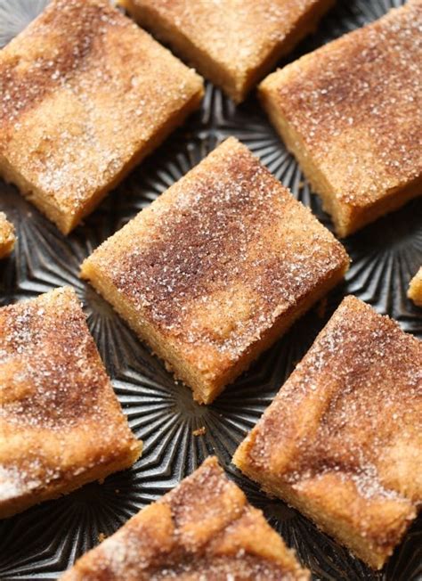 Cinnamon Sugar Churro Bars Chewy And Easy Dessert Idea