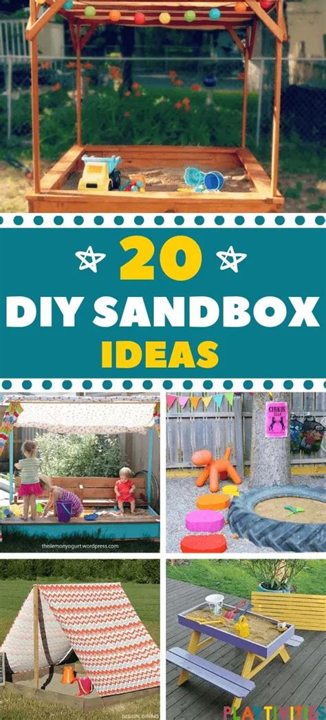 20 Creative Diy Sandbox Ideas Diy Sandbox Backyard Activities Sandbox