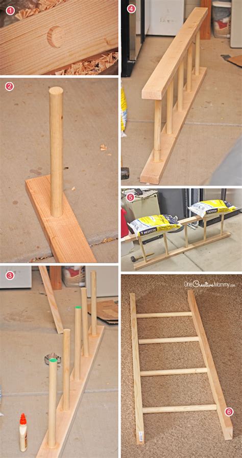 See more ideas about diy ladder, diy storage ladder, home diy. Ideas at the House: Make this easy ladder laundry drying rack! - onecreativemommy.com