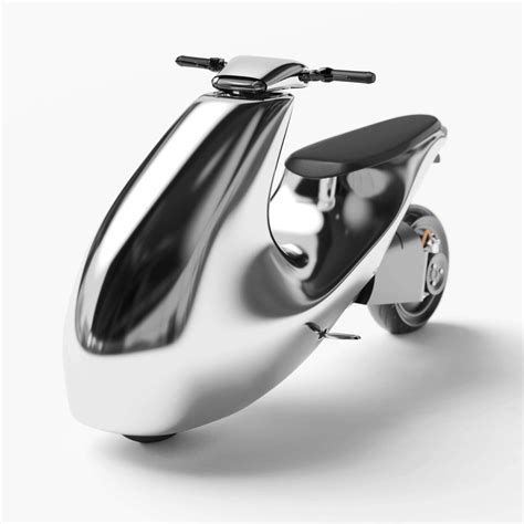 A Beautiful Stainless Steel Electric Scooter Design Annotations Andacod