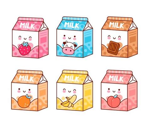 Cute Cartoon Milk Carton