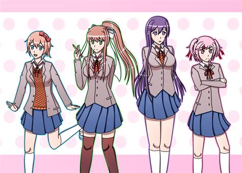 Made Some Fanart Of The Dokis Ddlc