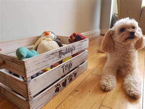 Personalised Dog Toy Box Medium Etsy