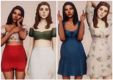 Sunny Side Up Gina And Dana Dresses Top Recolors At Ghostbouquet