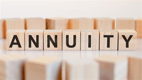 Word Annuity Written On Wood Blocks Concept Stock Photo Image Of
